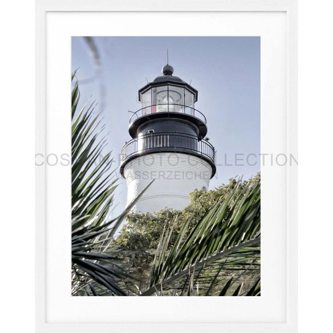 Poster Florida Key West ’Lighthouse’ FL28 - Weiss 1.5cm