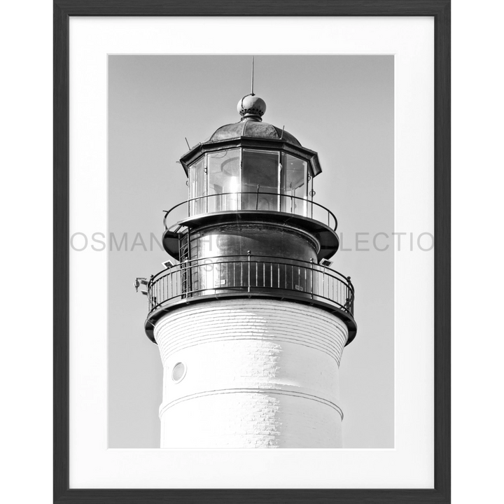 Poster Florida Key West ’Lighthouse’ FL36 - Schwarz