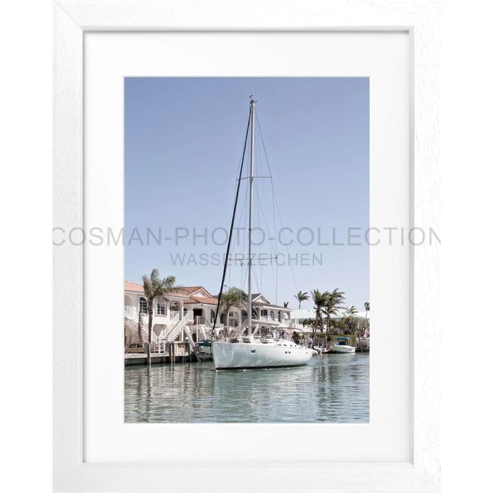 Poster Florida Keys ’Boat’ FL35 - Weiss 3cm / S (25cm x