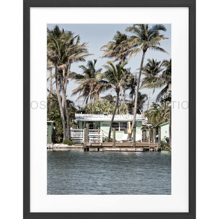 Poster Florida Keys FL18 - Schwarz matt 1.5cm / S (25cm x