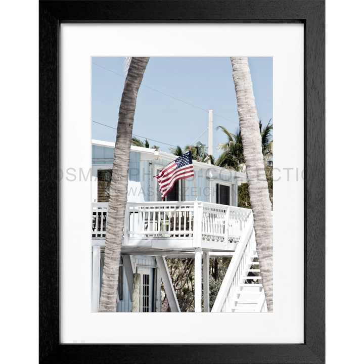 Poster Florida Keys FL20 - Schwarz 3cm / S (25cm x 31cm)