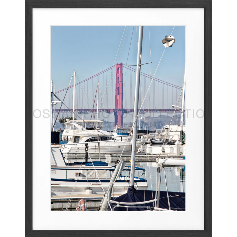 Poster San Francisco SF15 - Schwarz matt 1.5cm / Motiv: