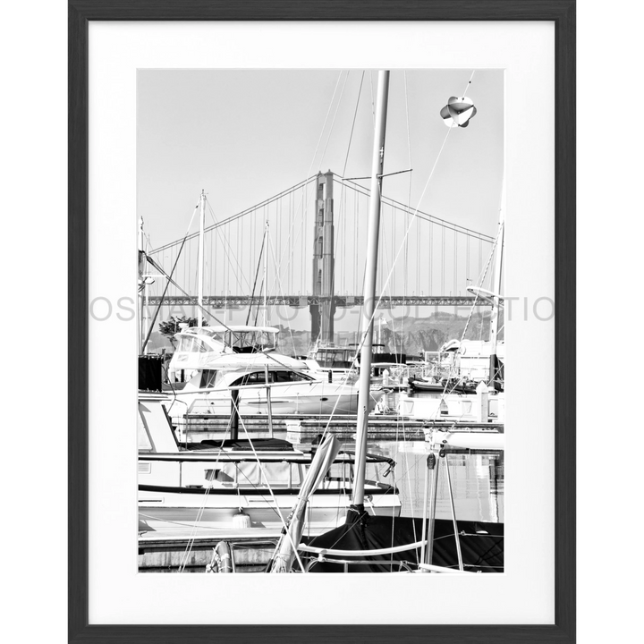 Poster San Francisco SF15 - Schwarz matt 1.5cm / Motiv: