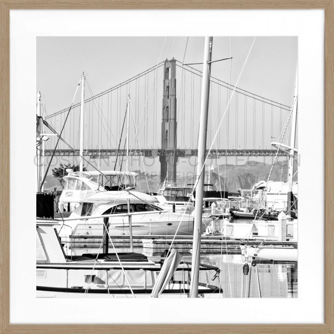 Poster San Francisco SF15Q - Eiche Furnier 1.5cm / Motiv: