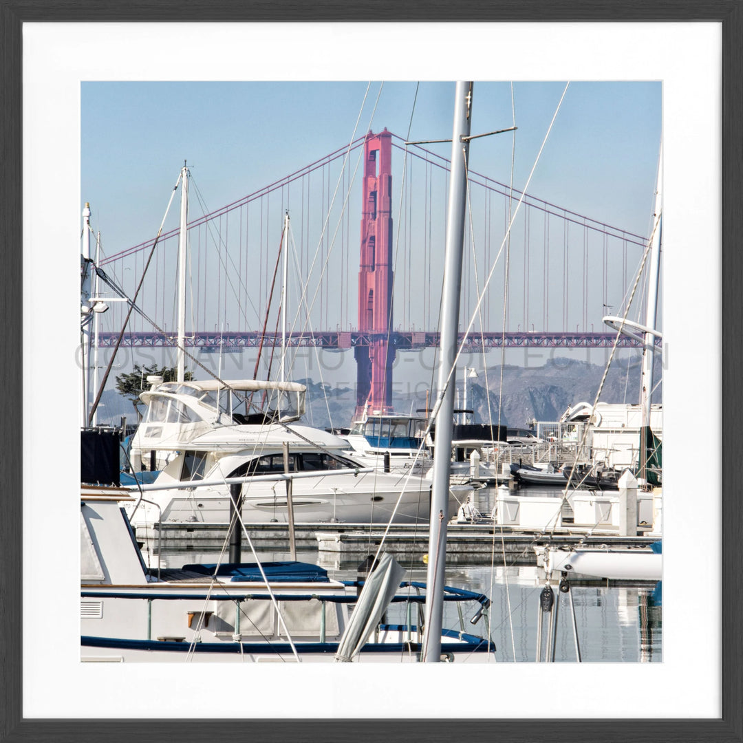 Poster San Francisco SF15Q - Schwarz matt 1.5cm / Motiv: