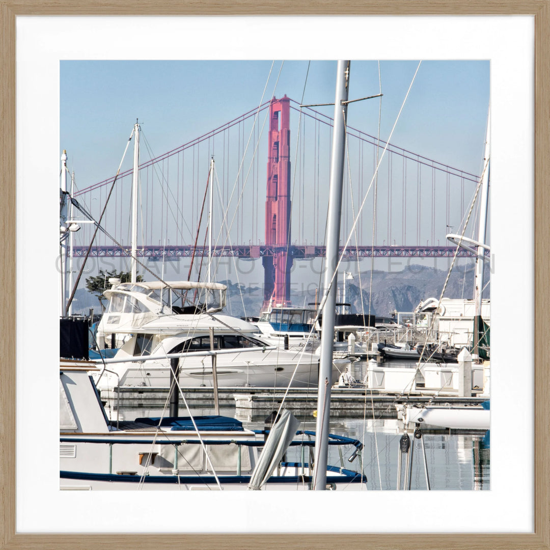 Poster San Francisco SF15Q - Eiche Furnier 1.5cm / Motiv: