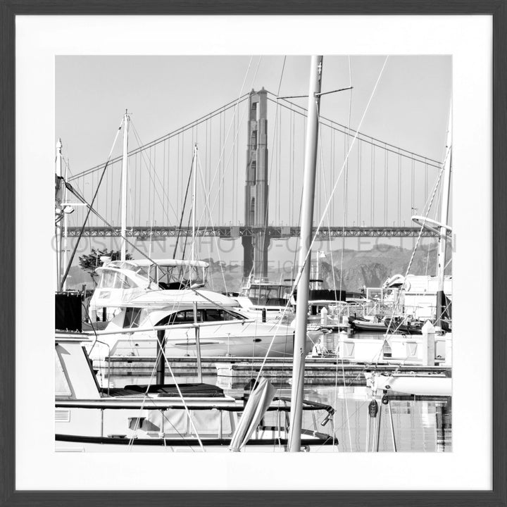 Poster San Francisco SF15Q - Schwarz matt 1.5cm / Motiv: