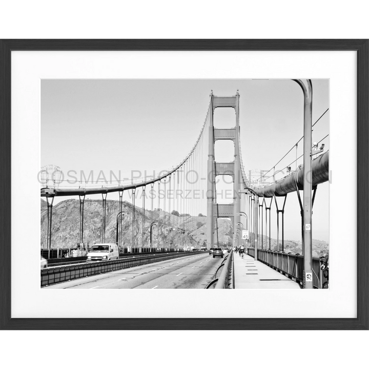 Poster San Francisco SF21 - Schwarz matt 1.5cm / Motiv: