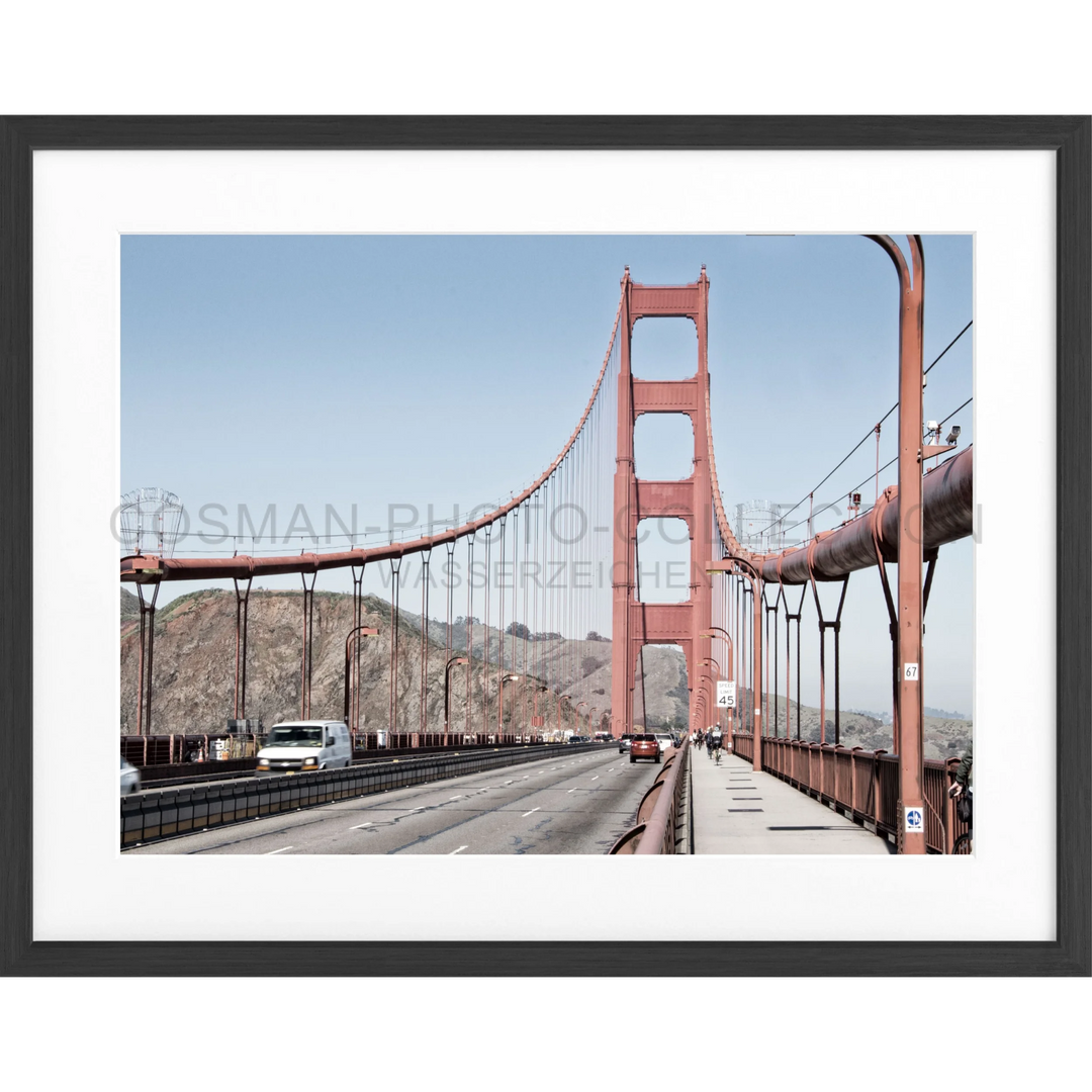 Poster San Francisco SF21 - Schwarz matt 1.5cm / Motiv: