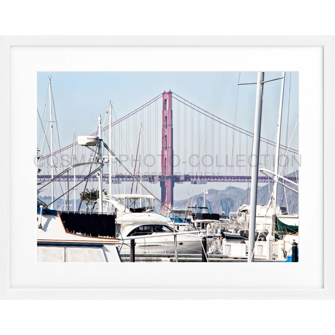 Poster San Francisco SF42 - Weiss 1.5cm / Motiv: farbe / S