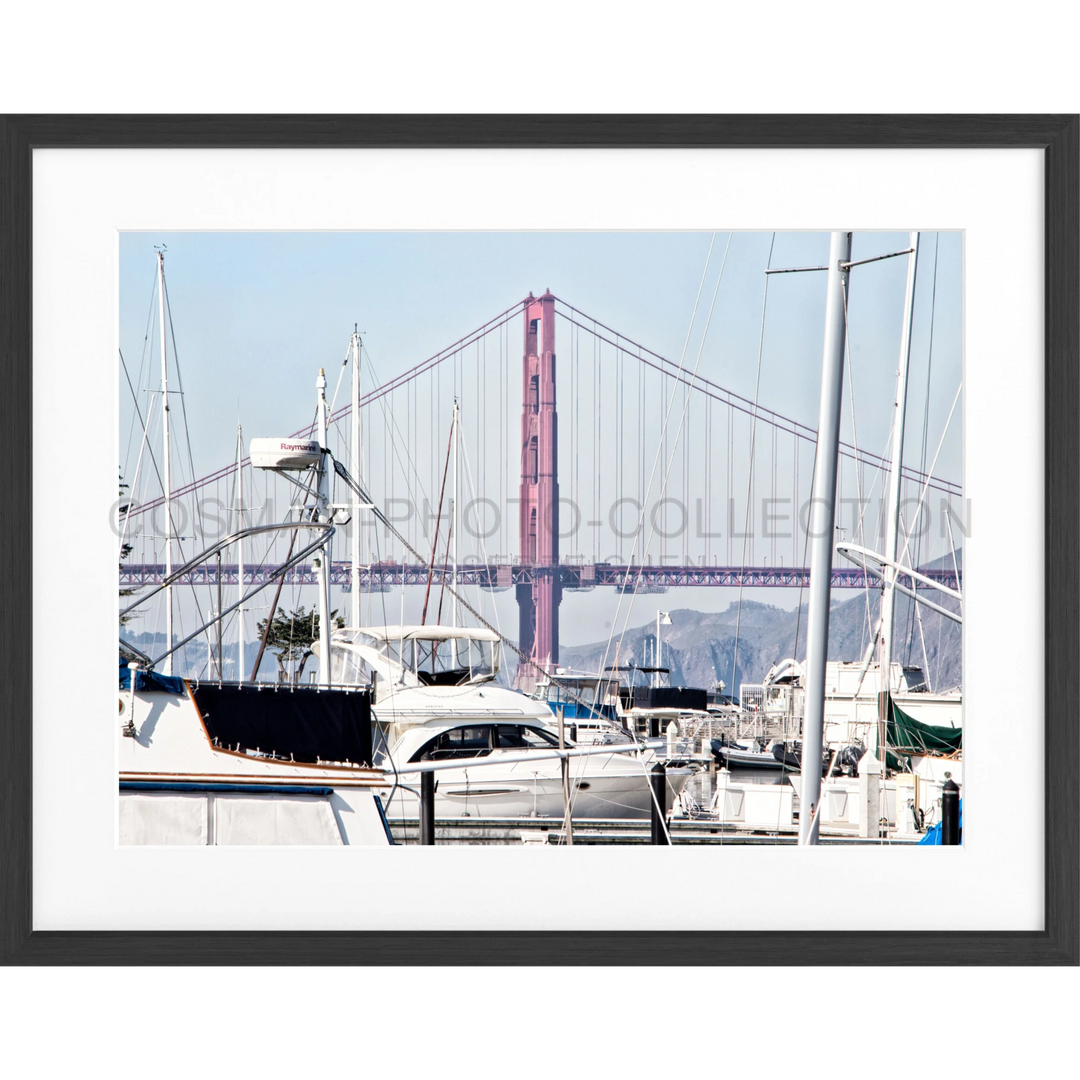 Poster San Francisco SF42 - Schwarz matt 1.5cm / Motiv: