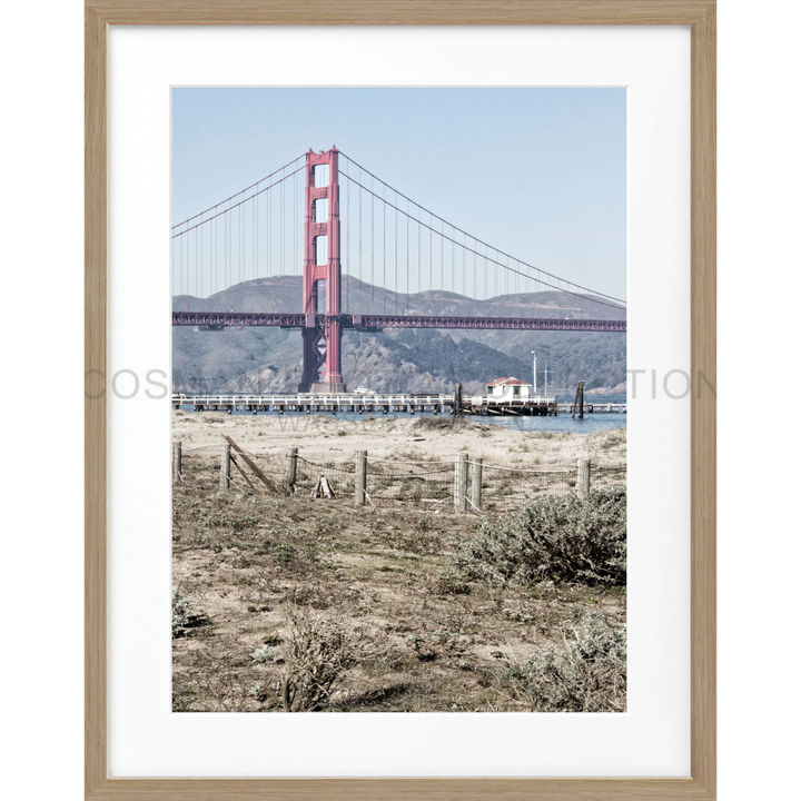 Poster ’Golden Gate Bridge’ San Francisco SF44 - Eiche