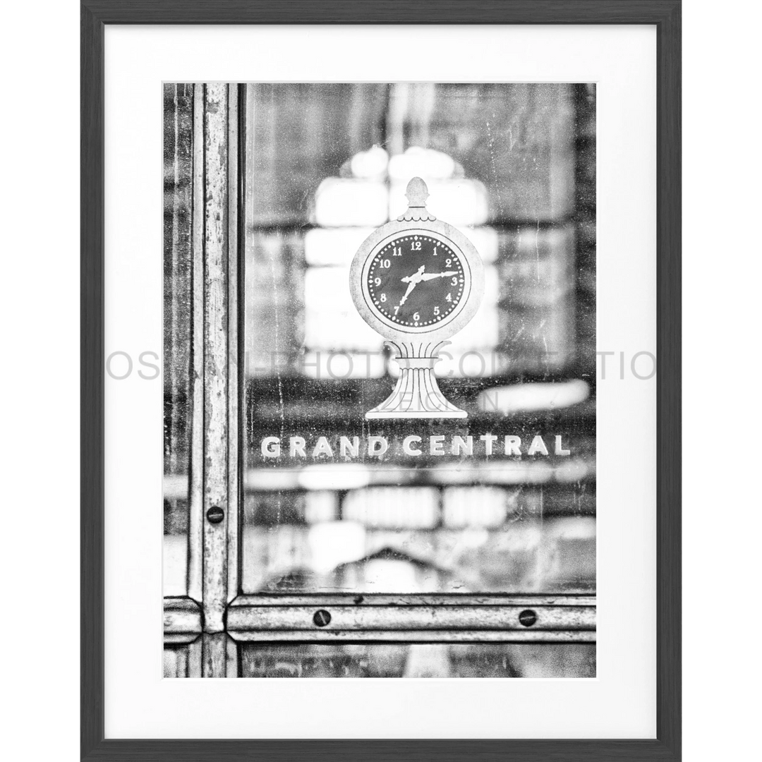 Uhr-Logo mit GRAND CENTRAL Schriftzug für Poster Grand Central New York NY89