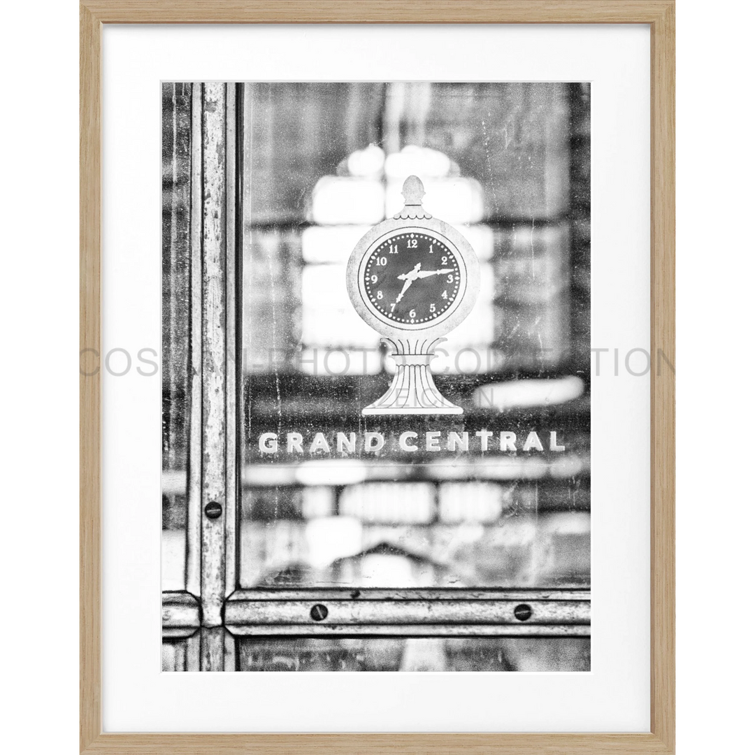 Uhr-Logo mit Grand Central Schriftzug, Poster Grand Central New York NY89