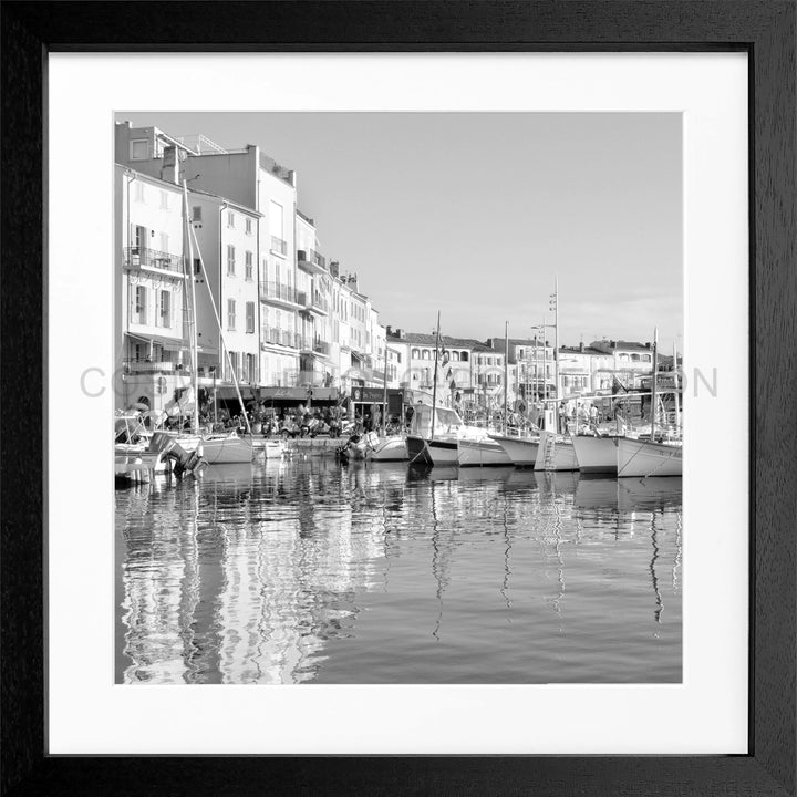 Poster ’Hafen’ Saint Tropez ST05Q - Schwarz 3cm