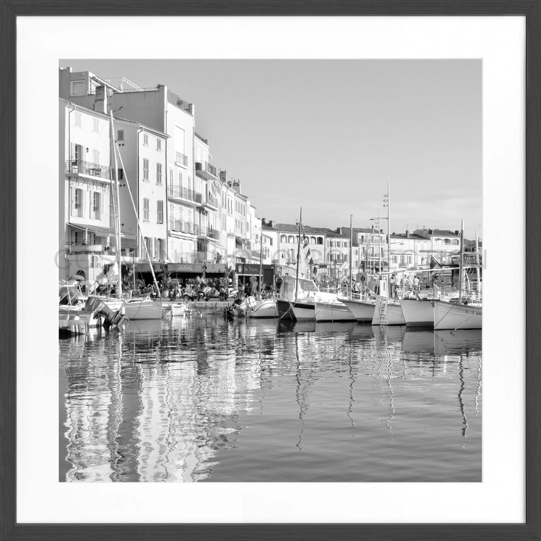 Poster ’Hafen’ Saint Tropez ST05Q - Schwarz matt 1.5cm