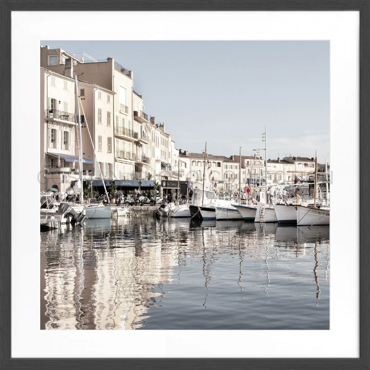 Poster ’Hafen’ Saint Tropez ST05Q - Schwarz matt 1.5cm