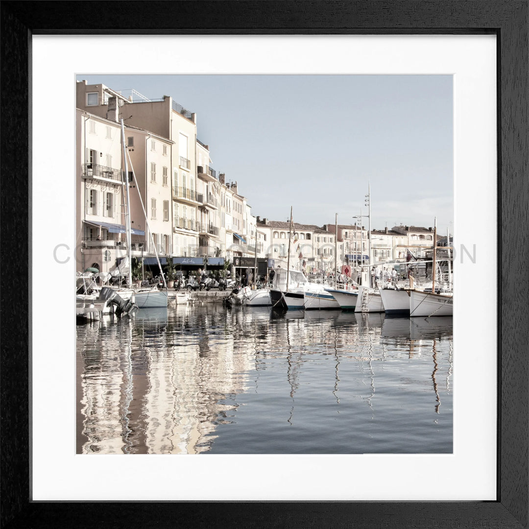 Poster ’Hafen’ Saint Tropez ST05Q - Schwarz 3cm