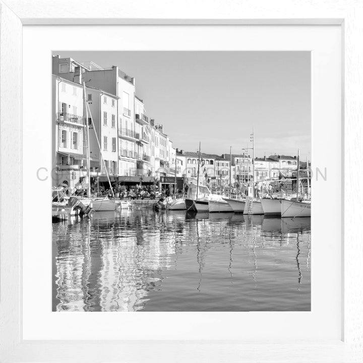 Poster ’Hafen’ Saint Tropez ST05Q - Weiss 3cm / Motiv: