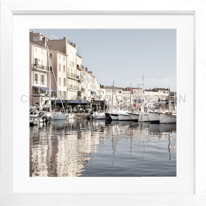 Poster ’Hafen’ Saint Tropez ST05Q - Weiss 3cm / Motiv: