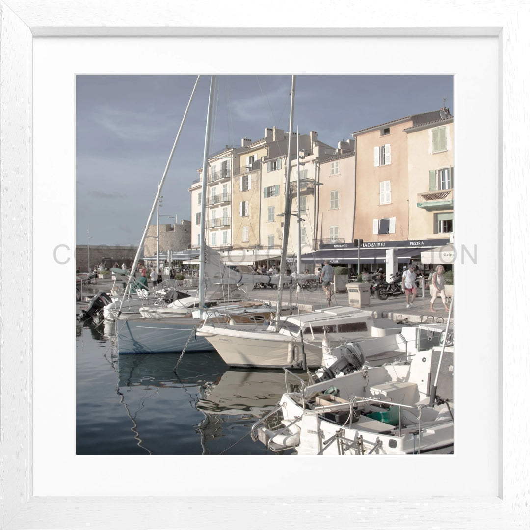 Poster ’Hafen’ Saint Tropez ST15Q - Weiss 3cm / Motiv: