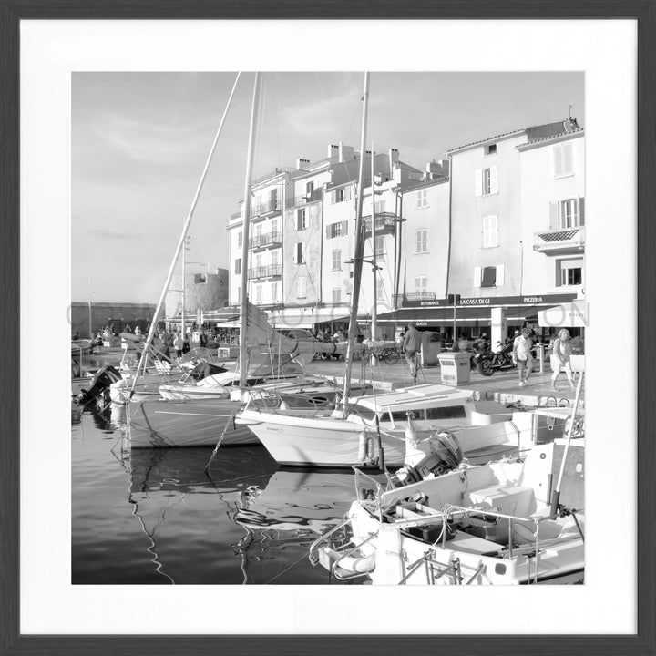 Poster ’Hafen’ Saint Tropez ST15Q - Schwarz matt 1.5cm