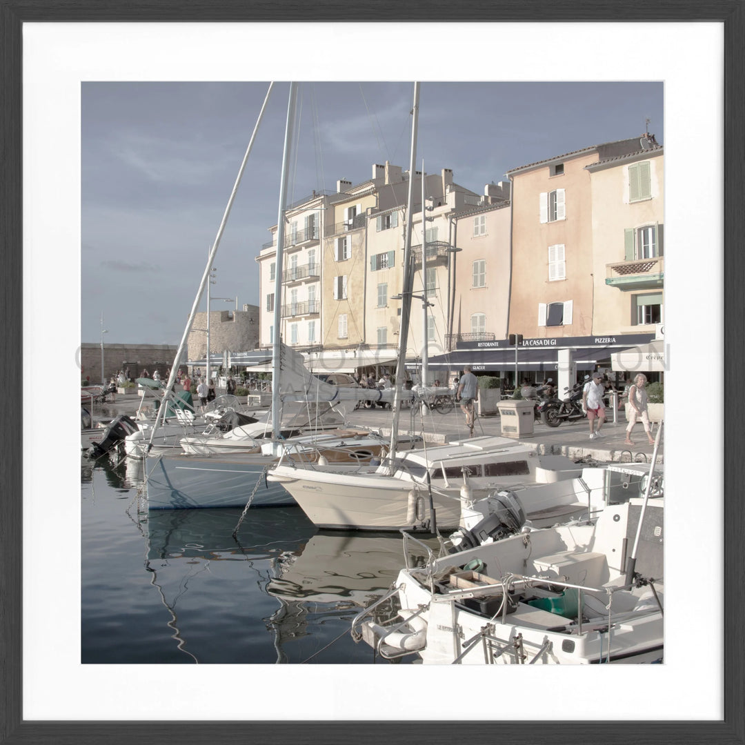 Poster ’Hafen’ Saint Tropez ST15Q - Schwarz matt 1.5cm