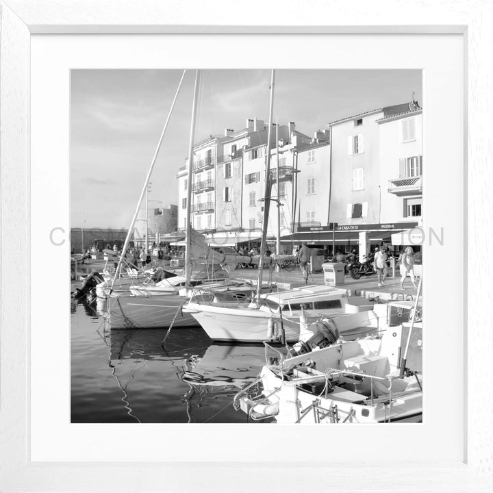 Poster ’Hafen’ Saint Tropez ST15Q - Weiss 3cm / Motiv: