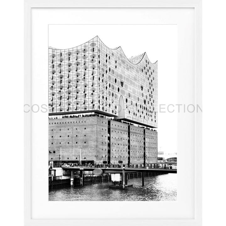 Poster Hamburg Elphi 1 - Weiss 1.5cm / S (25cm x 31cm)