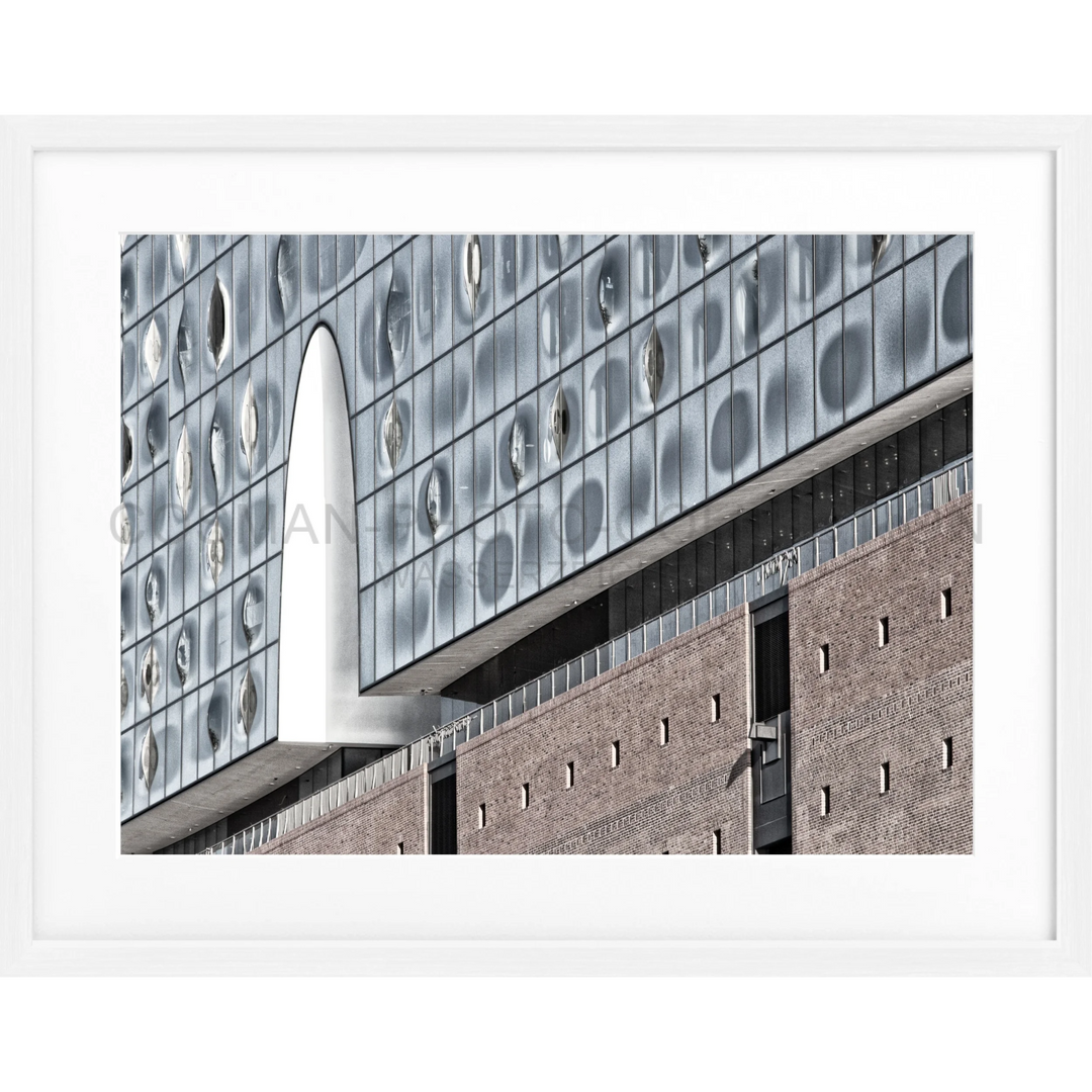 Poster Hamburg ’Elphi’ HH20 - Weiss 1.5cm / S (31cm x