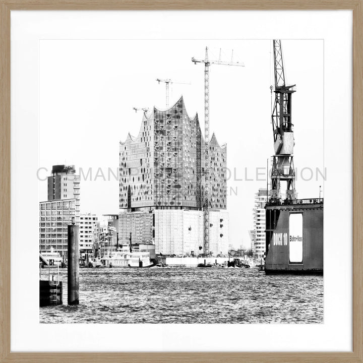 Poster Hamburg ’Elphi’ HH48 - Eiche Furnier 1.5cm