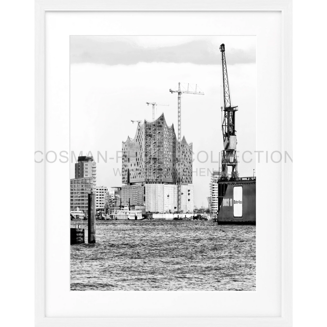 Poster Hamburg Hafen ’Elphi’ HH05G - Weiss 1.5cm / S