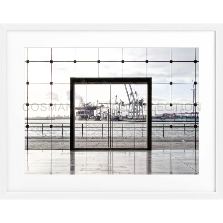 Poster Hamburg Hafen HH33A - Weiss 1.5cm / S (31cm x 25cm)