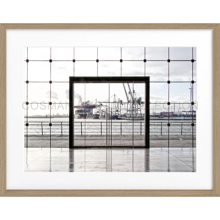 Poster Hamburg Hafen HH33A - Eiche Furnier 1.5cm / S (31cm