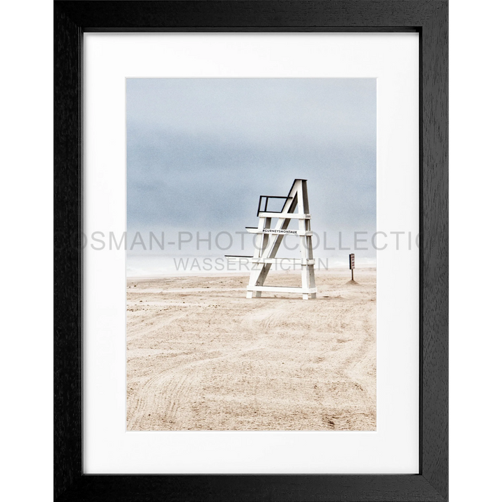 Poster Hamptons Long Island ’Beach’ HM27 - Schwarz 3cm