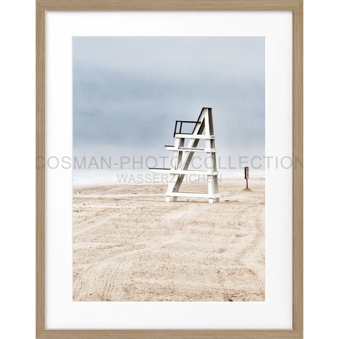 Poster Hamptons Long Island ’Beach’ HM27 - Eiche