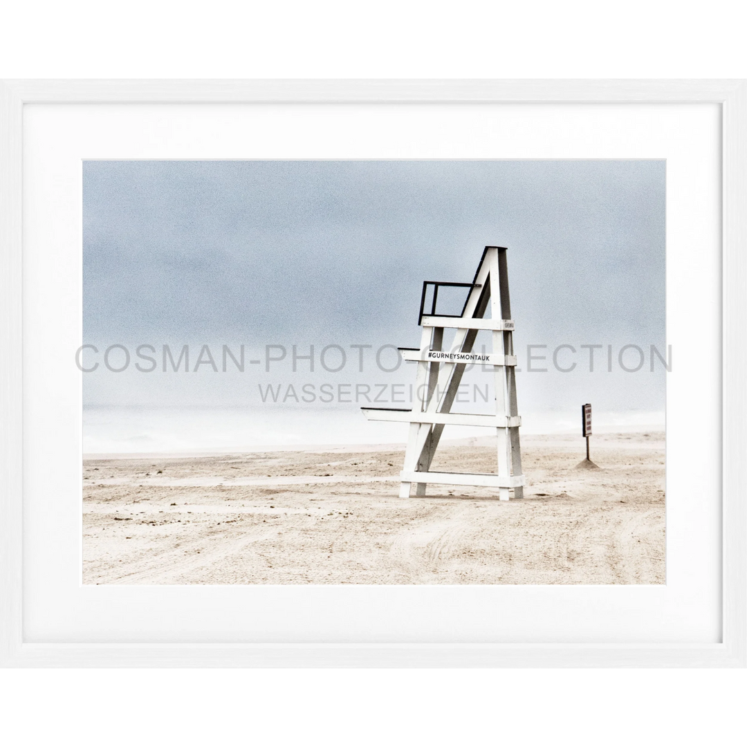 Poster Hamptons Long Island ’Beach’ HM27A - Weiss 1.5cm