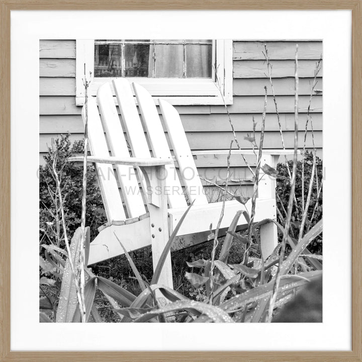 Poster Hamptons Long Island ’Deckchair’ HM14Q - Eiche