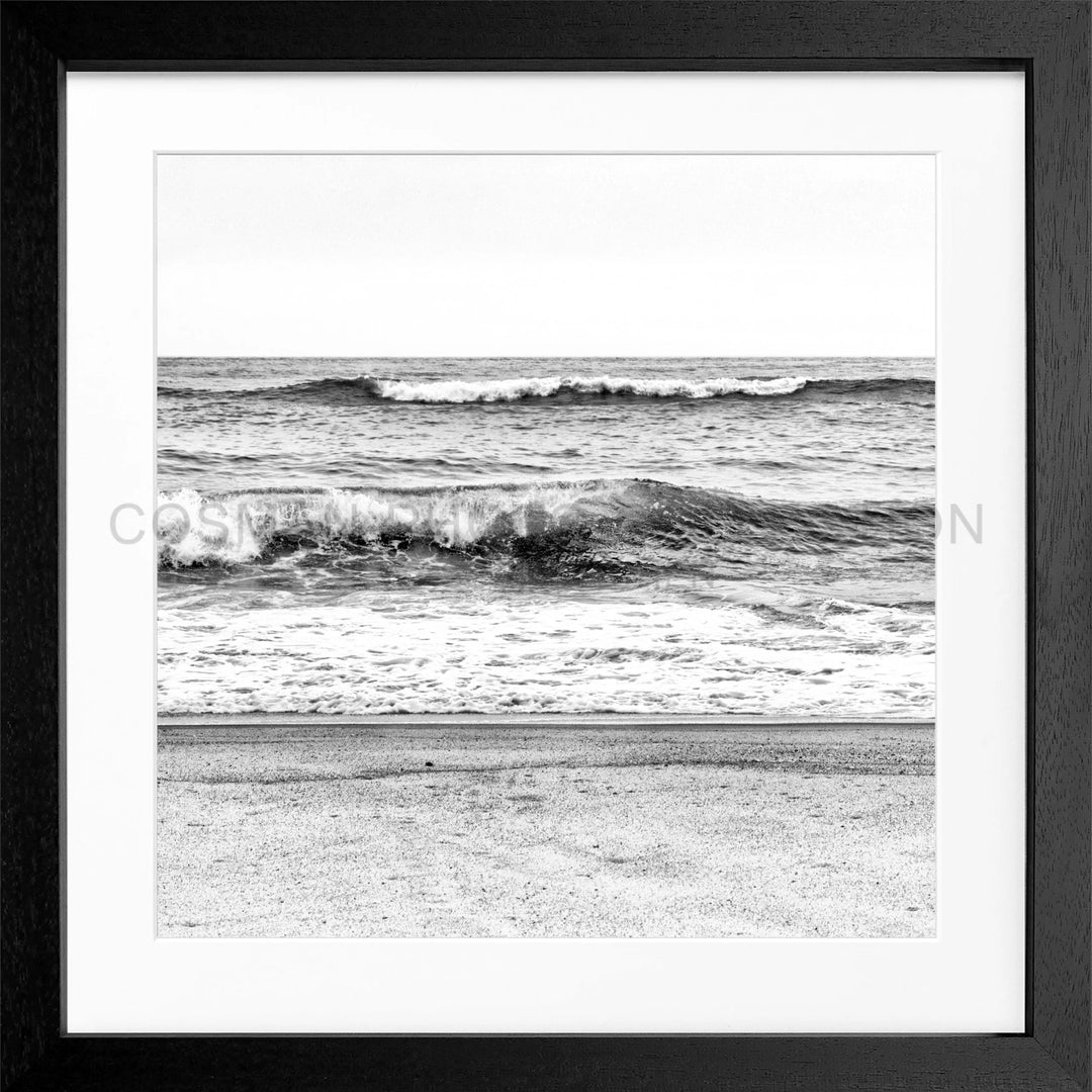 Poster Hamptons Long Island ’Ocean’ HM21Q - Schwarz 3cm