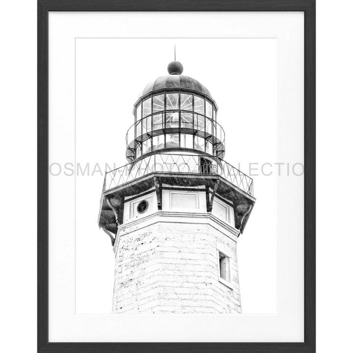 Poster Hamptons Montauk ’Lighthouse’ HM13 - Schwarz