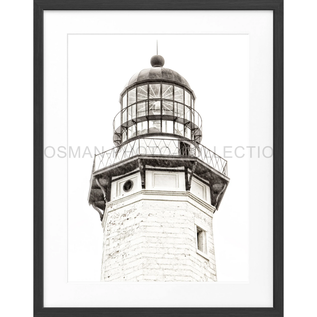 Poster Hamptons Montauk ’Lighthouse’ HM13 - Schwarz