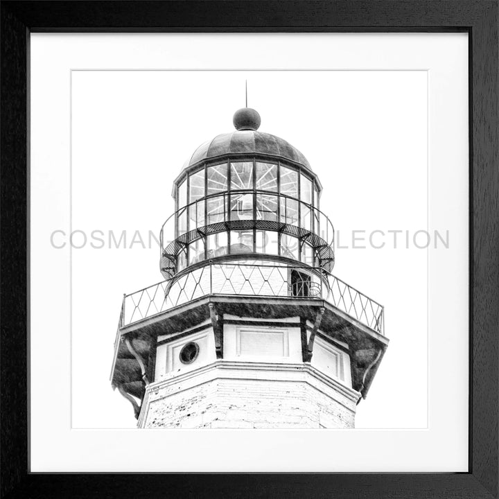 Poster Hamptons Montauk ’Lighthouse’ HM13Q - Schwarz