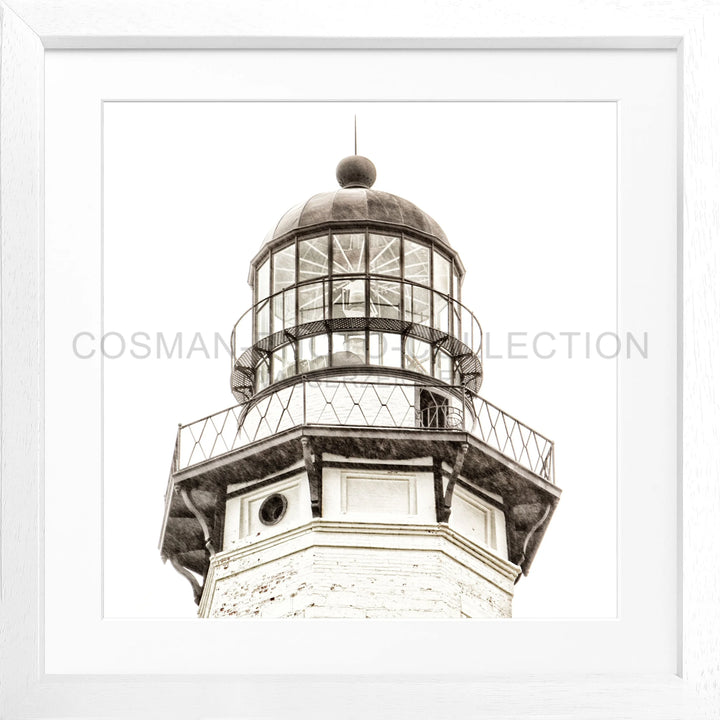 Poster Hamptons Montauk ’Lighthouse’ HM13Q - Weiss 3cm