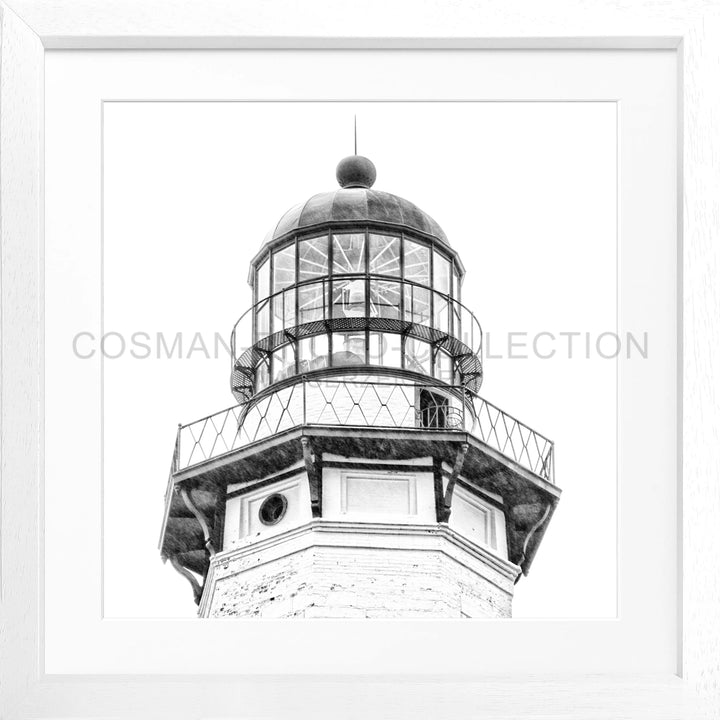 Poster Hamptons Montauk ’Lighthouse’ HM13Q - Weiss 3cm