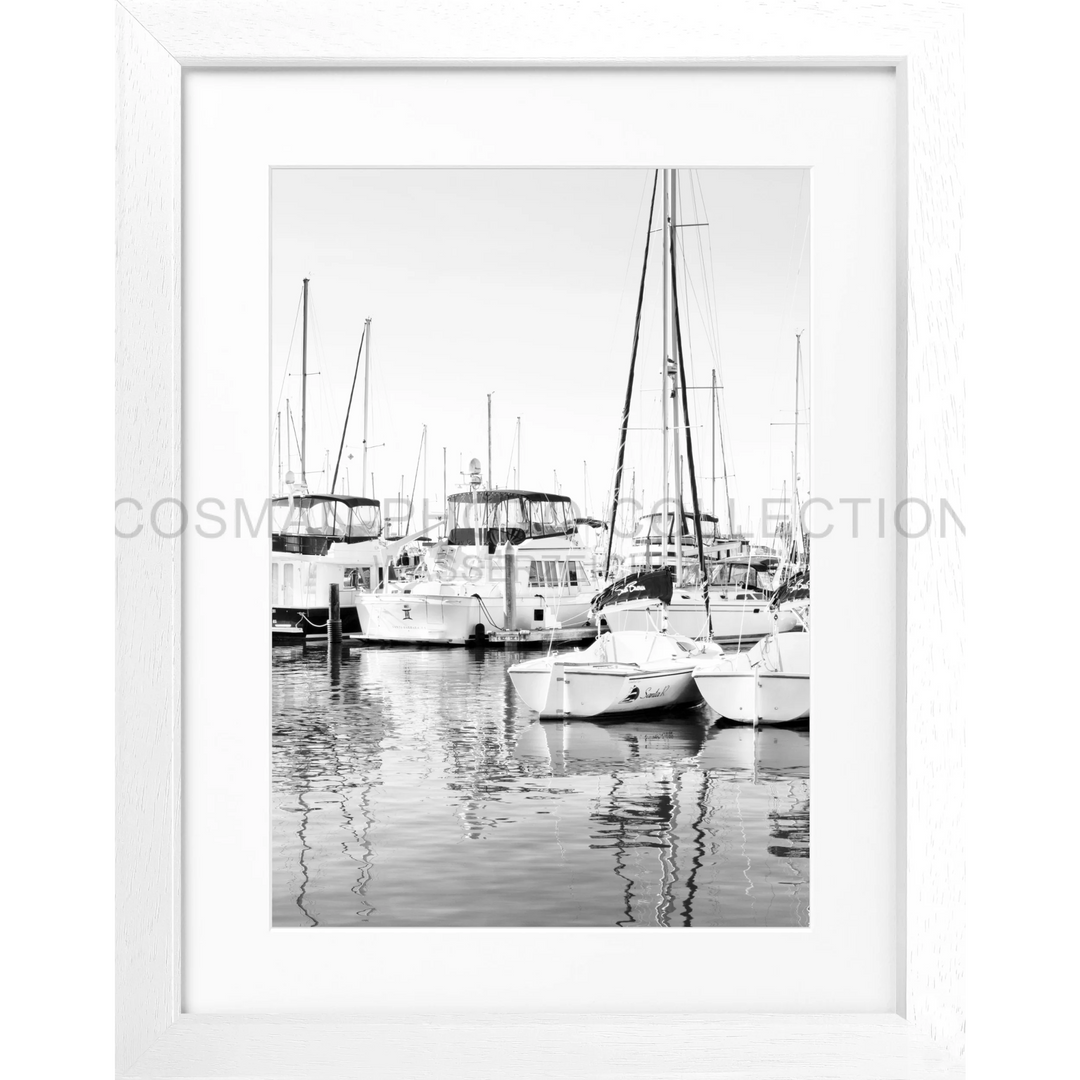 Poster Kalifornien ’Boat’ K30 - Weiss 3cm / Motiv: