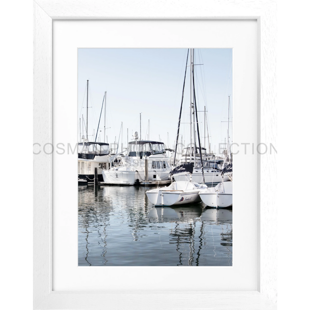 Poster Kalifornien ’Boat’ K30 - Weiss 3cm / Motiv: