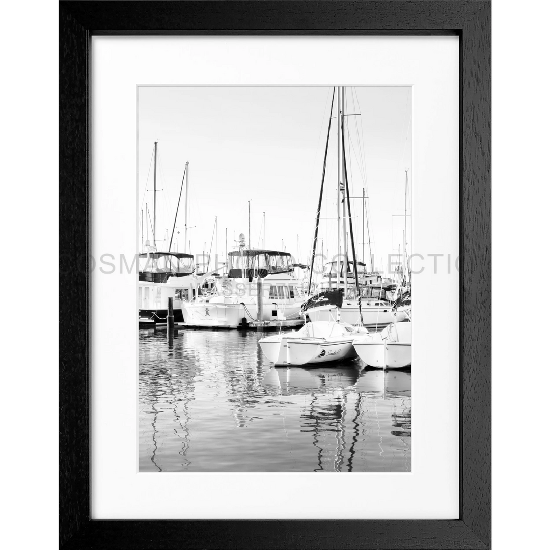 Poster Kalifornien ’Boat’ K30 - Schwarz 3cm / Motiv: