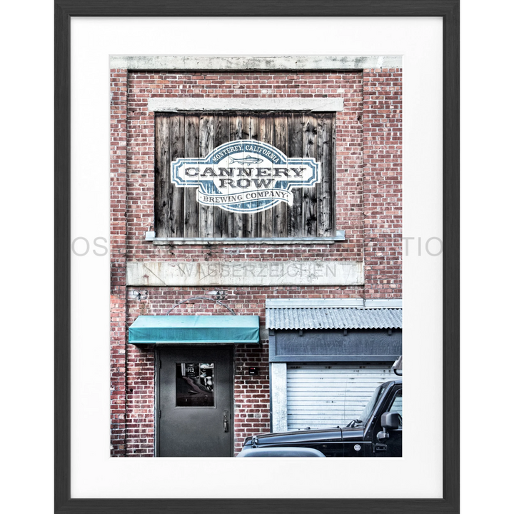 Poster Kalifornien ’Cannery Row’ Monterey K07 - Schwarz