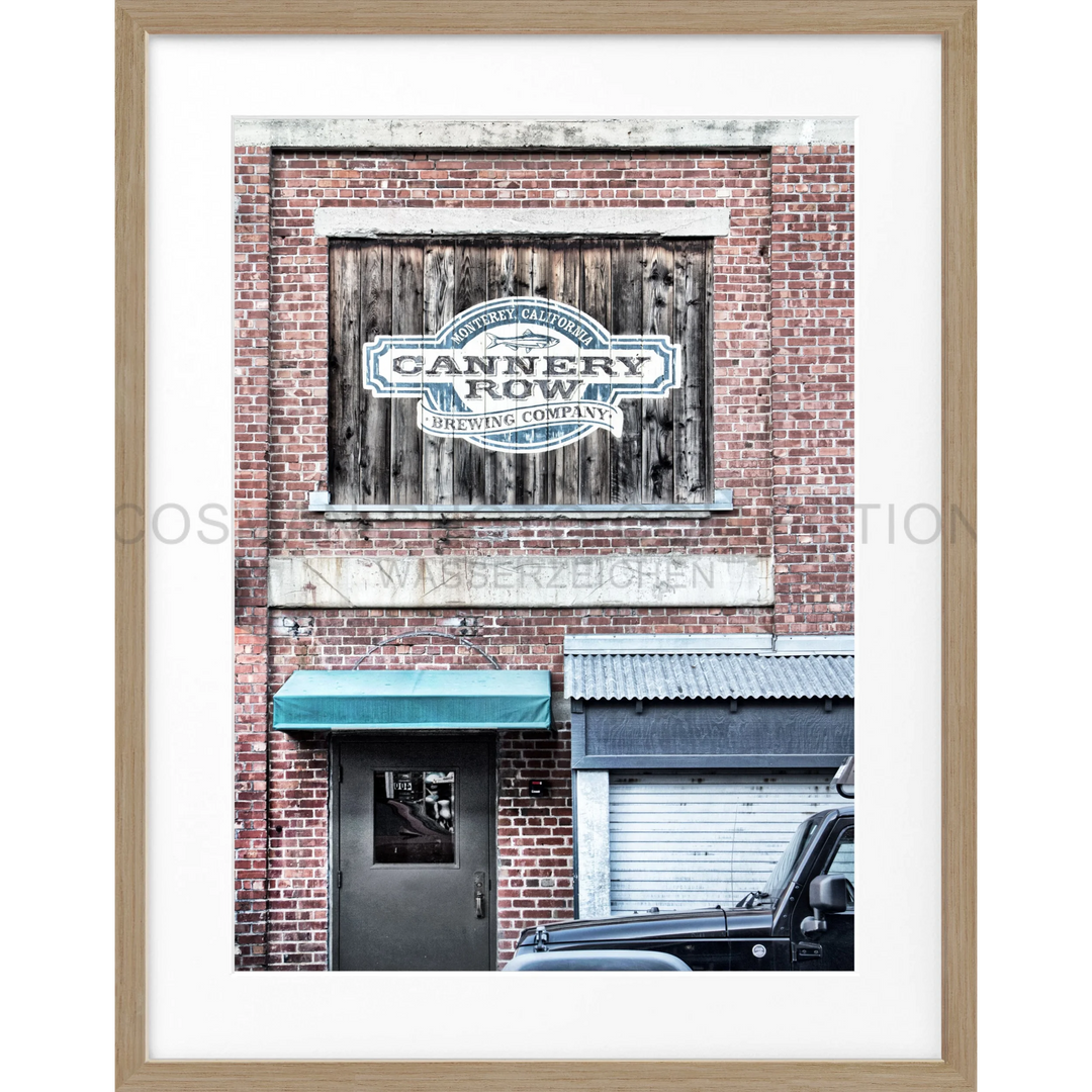 Poster Kalifornien ’Cannery Row’ Monterey K07 - Eiche