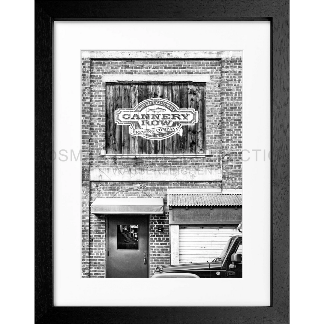 Poster Kalifornien ’Cannery Row’ Monterey K07 - Schwarz